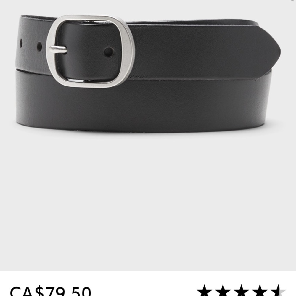 Banana republic brand new leather women’s oval buckle belt size small